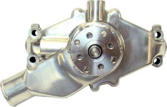 SBC Aluminum Water Pump Short Polished